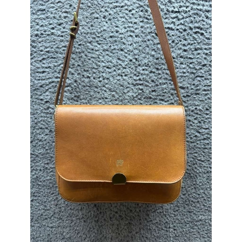 Madewell The Abroad Leather Convertible Crossbody Bag Camel Brown‎